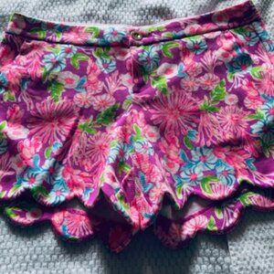NWT Lilly Pulitzer Buttercup Knit Short • Amethyst Moms the Word • Sz 8 •Scallop